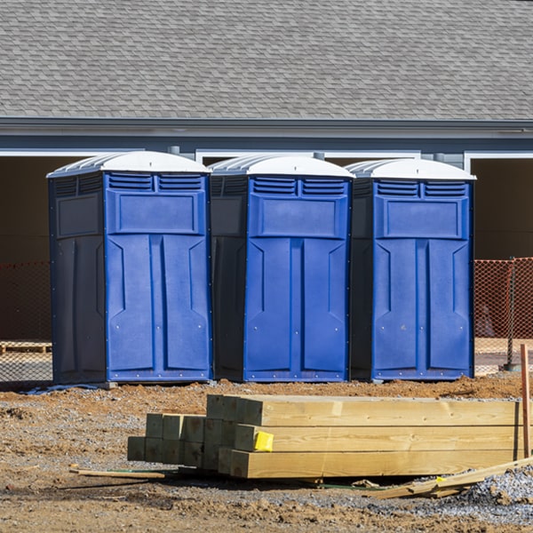 is there a specific order in which to place multiple porta potties in Three Creeks Missouri